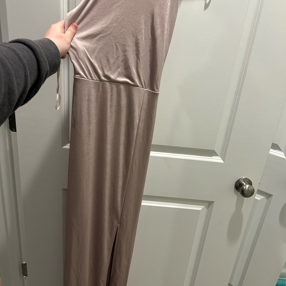 Elegant Metallic Maxi Dress
